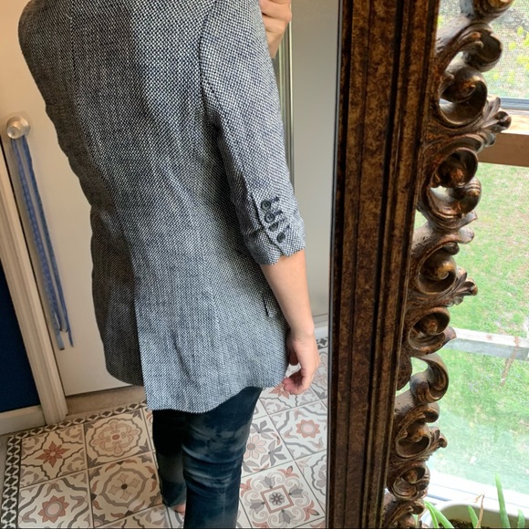 Elizabeth & James tweed longline 3/4 sleeve blazer - Picture 14 of 16